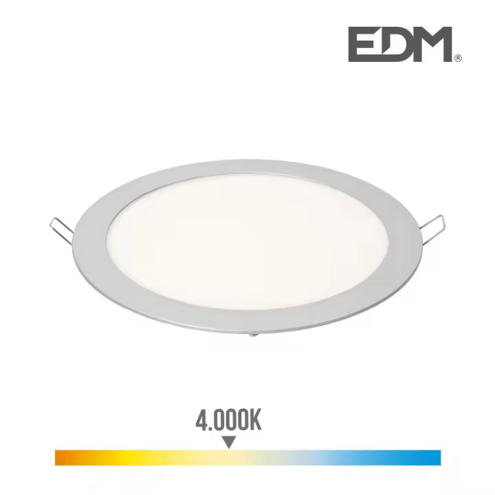 Lumeco 31573 Downlight Empotrable Led Marco Cromado 20W, 4.000K, 20 cm, 20 W, Normal - 1