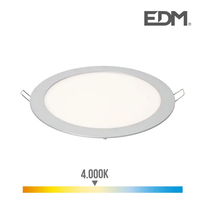 Lumeco 31573 Downlight Empotrable Led Marco Cromado 20W, 4.000K, 20 cm, 20 W, Normal - 1