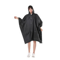 Chaqueta De Lluvia Unisex De Alta Calidad EVA Gruesa Impermeable Para Hombres Y Mujeres Negro Adecuada Para Ciclismo Y Camping - details 1