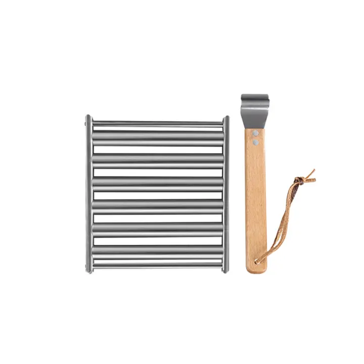Leeseph Rodillo De Hotdog En Acero Inoxidable Herramientas De Barbacoa Accesorios Para Camping Y Reuniones Grill Roller Sausage Rack - 1