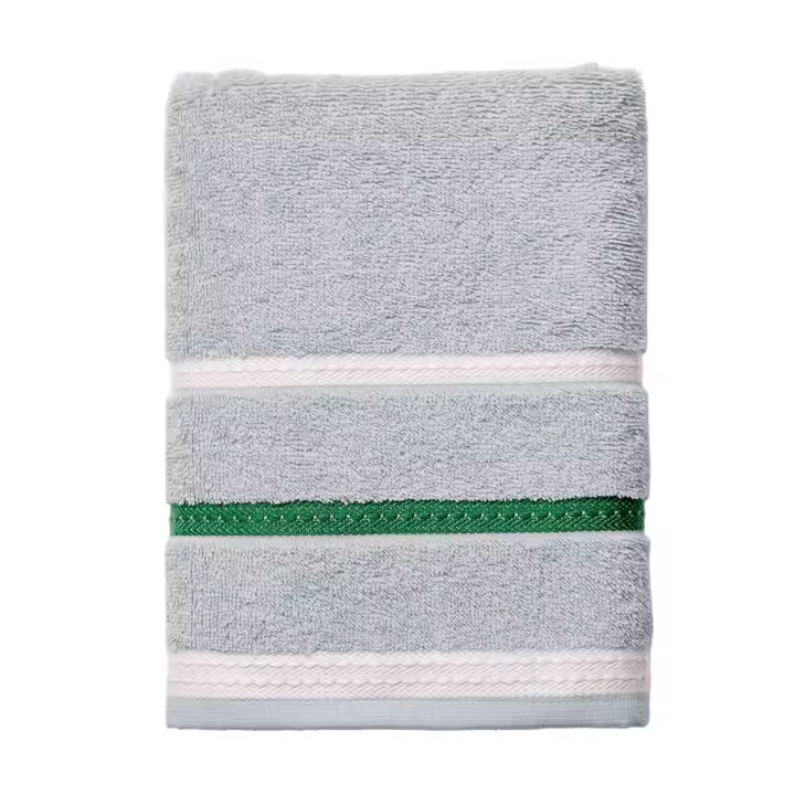 United Colors Of Benetton - Toalla de Manos 50x90cm Gris con Rayas - 1