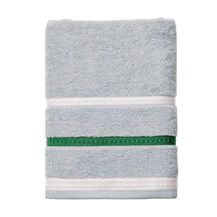 United Colors Of Benetton - Toalla de Manos 50x90cm Gris con Rayas - 1