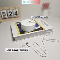 Lámpara De Noche Creativa 3D Decorativa Para Habitación Y Mesa Con Diseño De Vestido De Festival Luz LED Inalámbrica Sin Baterías Incluidas - details 4