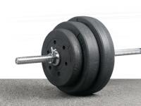 Fitness Tech Set de Pesas Barra Olímpica de 35kg a 120kg Peso libre - details 0