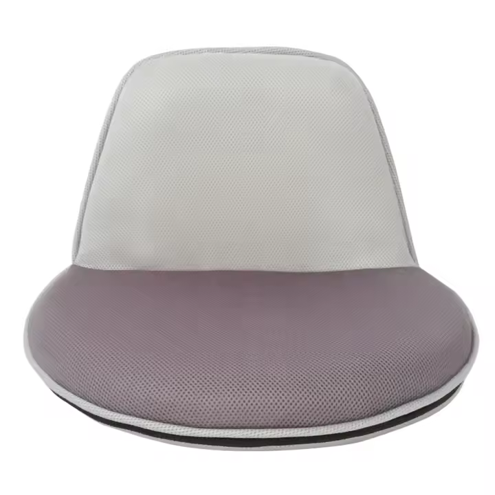 Rebecca Furniture Silla de Meditación, Canvas, Gris, 44x52x50 - 1