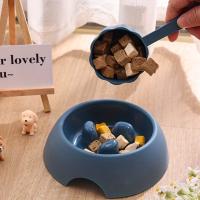 Juego De Alimentos Para Mascotas Sano Platos Lento Alimentador Para Perros Y Gatos Viaje Antisucción Universal PP No Esmerilado - details 1