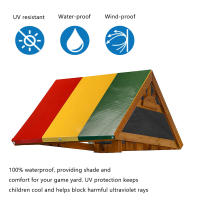 Toldo De Repuesto Para Juguete De Exterior 52"x89" Impermeable Cubierta De Techo Para Juguete De Swing Y Slides Protección Solar Para Niños - details 6