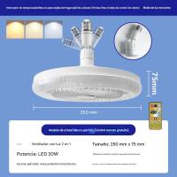 Luz de ventilador de techo E27, Luz de ventilador Instalación fácil con temporizador, Techo Transparent Ventiladores de techo con Luces, Luz de ventilador inteligente, 2 en 1 Diseño de control remoto - details 0