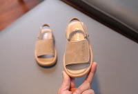 Sandalias De Verano Para Niños Y Niñas PU Cuero Mate Transpirables Con Hebilla Cierre Abierto Tamaño 1-3-6 Años Zapatos Infantiles - details 5