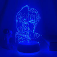 Lámpara De Noche LED Anime 3D Gamer De Dos Tonos Con Control Remoto Decorativa Para Habitación Y Hogar Figuras Con 7/16 Colores - details 10