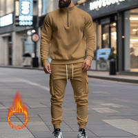 Conjunto Deportivo Casual Para Hombres Verano Otoño Invierno Con Cierre De Cremallera Y Veludo Tejido De Poliéster Talla S a XXXL - details 107