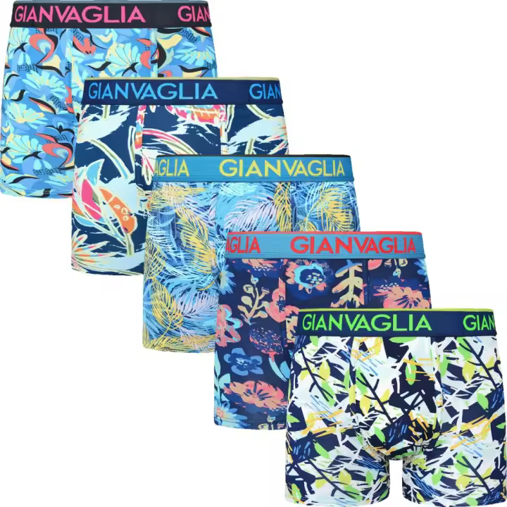 Boxers de Algodón Básicos Ajustados de Color Liso, Cómodos y Suaves. Pack de 5 Calzoncillos. Colección  Calzoncillos  Boxers para Hombre Pack de 5 Colores - Alta Calidad - 1