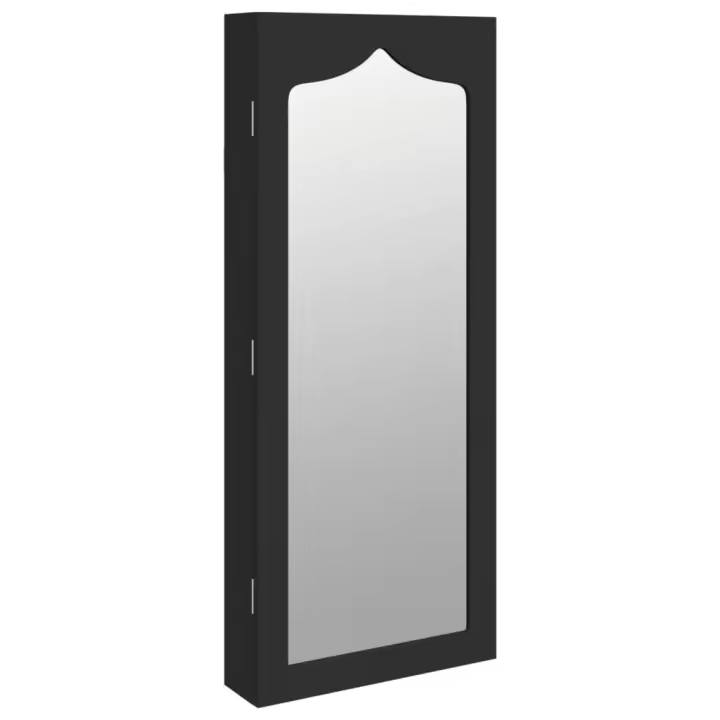 vidaXL Espejo con joyero de pared 37,5x10x90 cm armario de joyería Color Marrón,  Blanco,  Negro y mas - 1