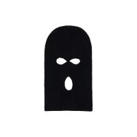 J.S ONDO Pasamontañas de 3 Agujeros Pasamontañas de Punto de 3 Agujero Máscara De Cara Completa, Balaclava Elástica de Esquí Sombrero para Moto, Prueba de Viento, Negro,Talla única - details 1