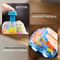 Coche De Juguete Para Bebés Con Engranajes Transparentes Y Fuerza De Arrastre Regalo De Cumpleaños Para Niños Y Niñas Coche De Plástico ABS Sin Batería Colorido - details 11