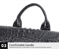 Mochila De Cuero Auténtico Crocodilo Para Laptop De 15.6 Pulgadas Hombres Viaje Impermeable Grande Para Adolescentes Escuela Bolsa De Viaje Preppy Style - details 25