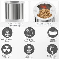 Dispensador Automático De Alimentos Para Mascotas Inteligente Con APP Timer Dual Acero Inoxidable Alimentación Remota Adecuado Para Gatos Y Perros - details 11