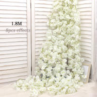 Guirnalda De Flores Artificiales De Cerezo 180cm Para Decoración De Boda Y Hogar Silken Artificial Cherry Blossom Vine Centros De Mesa - details 4