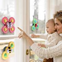 3-Pack - Fidget Spinner with Suction Cup for Children - Spinning Toy multicolor - details 4