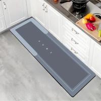 Alfombra De Cocina Antideslizante Resistente Al Aceite Y a La Suciedad Lavable Absorbente De Agua Para Sala De Estar Baño Lavandería Entrada - details 4