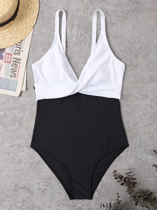 SSITO Bañador DE UNA Pieza para Mujer, traje de baño con espalda Descubierta y Correa ajustable, Sexy para Playa, 2024 - 1