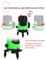Nivel Láser Super Green 2/3/5 Líneas Auto Nivelado 360 Grados Horizontal Y Vertical Herramientas De Construcción Multifuncionales - details 5