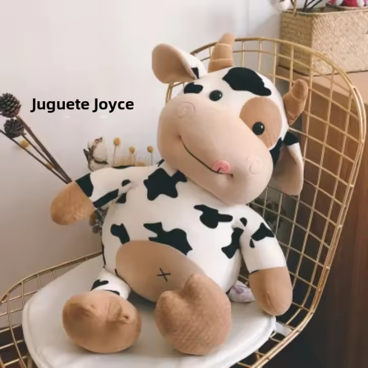 Muñeco De Peluche De Vaca Lindo Juguete De Algodón Para Regalo Para Novia Y Niños Suave Almohada De Peluche Animal Estuffed Patung Dolls - 1