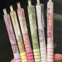 Set De 6 Bolígrafos Gel Kawaii Cartoon 0.5mm Tinta Negra Secado Rápido Escritura Suave Y Elegante Suministros De Oficina Y Estudio Regalo Para Estudiantes - details 3