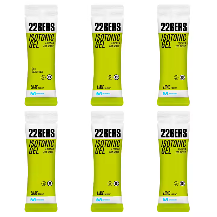 226ERS ISOTONIC CAJA 6 GELES X 60 ML: GEL ENERGÉTICO ISOTÓNICO - SABOR LIME - 1