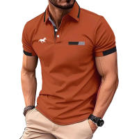 Camisa Polo Hombre Verano Manga Corta Moda Ajustada 100% Poliéster Secado Rápido Casual Negocios Estampado 3D Digital - details 1