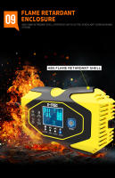 Cargador Inteligente De Batería LiFePO4 De Litio 12V/6A 24V/3A Automático Y Rápido Para Baterías De Plomo-Acero 50AH 75AH 90AH 100AH Material ABS - details 10