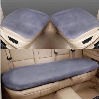 Almohadilla De Asiento De Coche De Peluche De Conejo Invierno 3 Piezas Cálido Engrosado De Lana Unidad Cuadrada Para Principal Conductor O Copiloto - details 6