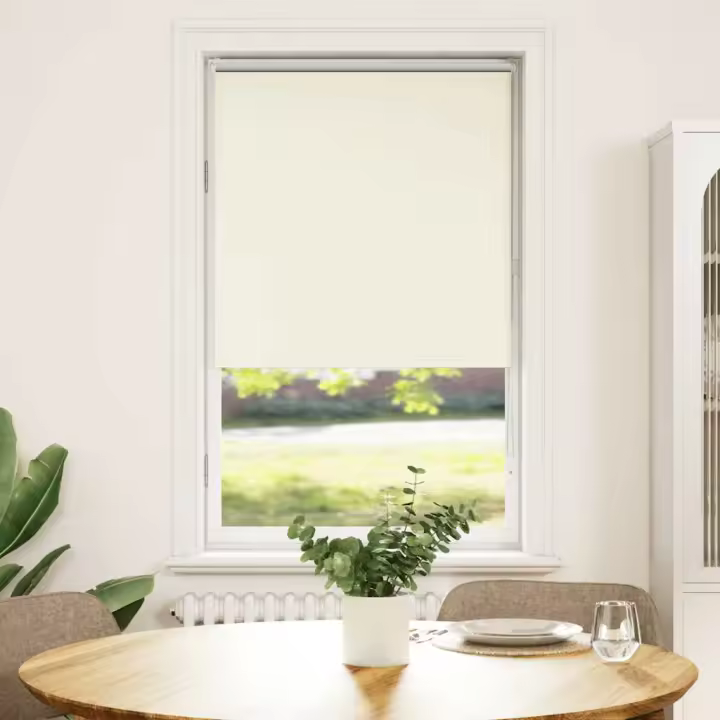 Estor Enrollable Opaco Blanco Roto 70x175 cm Tela Ancho 65,7 cm - 1