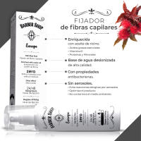 Barber Shop Europe - Kit Fibras Capilares + Fijador - Contiene Fibra Capilar - Fijador Fibra Capilar - Relleno Capilar Instantaneo -  - Hair Fibers - Polvos Pelo - details 3