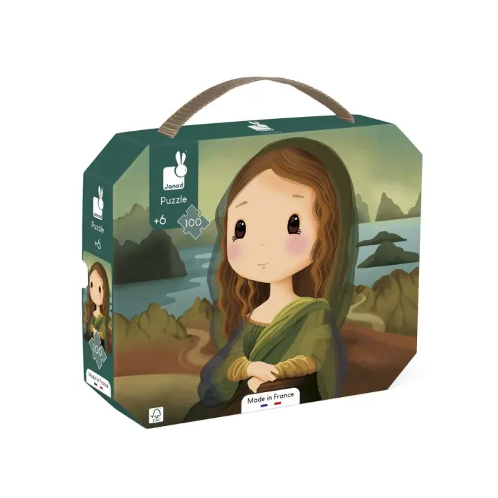 Maletín de puzzles Janod, diversión y aprendizaje para niños varios modelos (50x40 cm) - 1