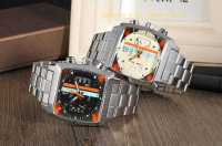 Reloj Mecánico Automático Para Hombre JARAGAR 569 Moda Retro Cuadrado Con Calendario Acero Inoxidable Resistente Al Agua Para Negocios - details 11