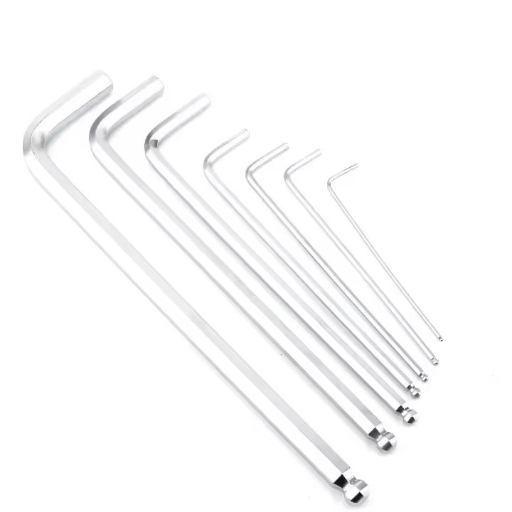 Llave De Allen Profesional 1.5mm 2mm 2.5mm 3mm 4mm 5mm 6mm 8mm 10mm Herramienta De Crímenes Cromo Vanadio Acero Doble Fin De Hexágono - 1