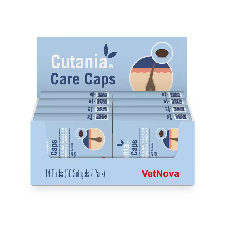 Cutania care caps 420 cápsulas suplemento dermatológico Vetnova - 1