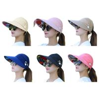 Sombrero De Verano Para Mujer Con Pico Ancho Plegable Protección Contra Los Uv Sombreros De Playa Casual De Poliéster - details 7