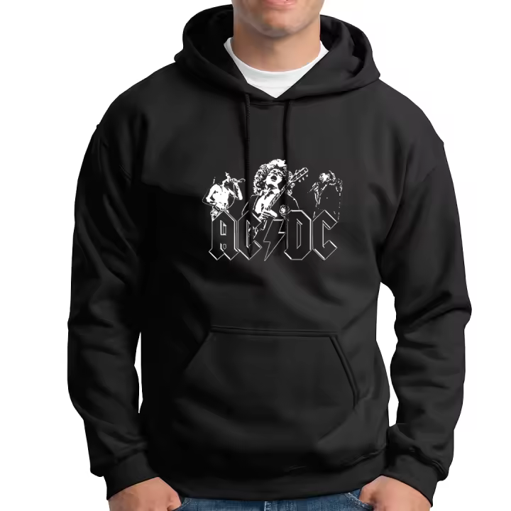 Sudadera con capucha ACDC. Angus Young. Brian Johnson. Thunderstruck. Highway to hell. Musica. Rock and Roll. Varios colores. Todas las tallas. - 1