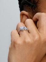 Pandora - Anillo de Corazones with Halo brilliant-Plata de Leyes - details 1