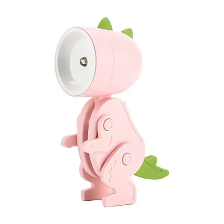 Lámpara De Noche Dinosaurio Mini LED Con Luz De Mesa Para Dormitorio Juguete Decorativo Para Niños Incluye Pilas Magnético Plegable - 1