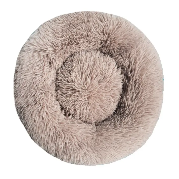 Cama De Peluche Gruesa Para Perro Grande 40-90cm Redonda Suave Casa Para Gato Caliente En Invierno Nido De Gato Confortable Durable Lavable Mecánicamente - 1