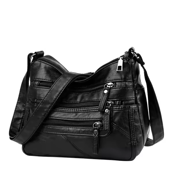 Cuero DE LA PU del Bolso del Mensajero de las mujeres, Pequeño Bolso de Hombre, Bolso de la cartera, Cruce - 1