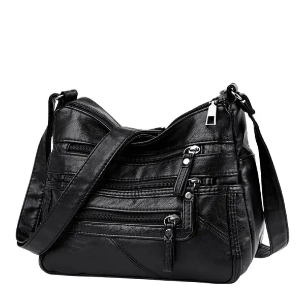 Cuero DE LA PU del Bolso del Mensajero de las mujeres, Pequeño Bolso de Hombre, Bolso de la cartera, Cruce - 1
