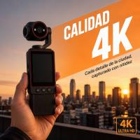 Cámara Digital 4K WiFi de Bolsillo con Pantalla, Mini Cámara Portátil con Objetivo Giratorio 180°/270°, Fotos y Vídeo HD, Transferencia WiFi y Control por APP para Viajes y Vlog - details 1