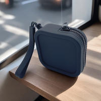 Bolso Cuadrado De Silicona Organizador Monedero Impermeable Con Cierre De Cremallera Bolso Para Cosméticos Y Auriculares Para Estudiantes Unisex - details 11
