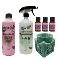 Ecojin Original a Elegir laboncler + Difusor + 3 Fragancias + Precioso Quemador de Esencias. Limpia Tu Hogar con Ecojin y Completa el Pack con Aceites Naturales Hechos en la India, Ideales para Aromatizar con Fragancias Relajantes. Oferta Temporal eco jin - details 3