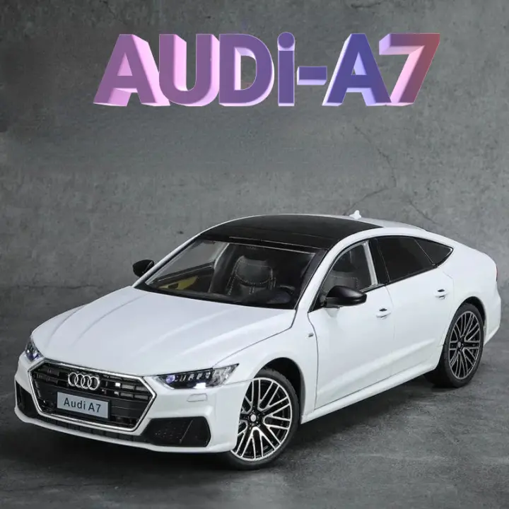 Audi A7 Modelo De Coche a Escala 1:24 Con Luz Y Sonido Puertas Abreables Coche De Acción De Aleación De Metal Para Colección Regalo Para Niño - 1