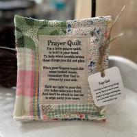 Pray Quilt Con Cruz Interior Hecho a Mano Colchón Colorido Regalo Para Ti Amigo Familia Sostenedor De Sueños Estilo Clásico - details 3